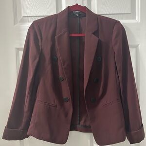 Express Women's Deep Burgundy Suit Jacket